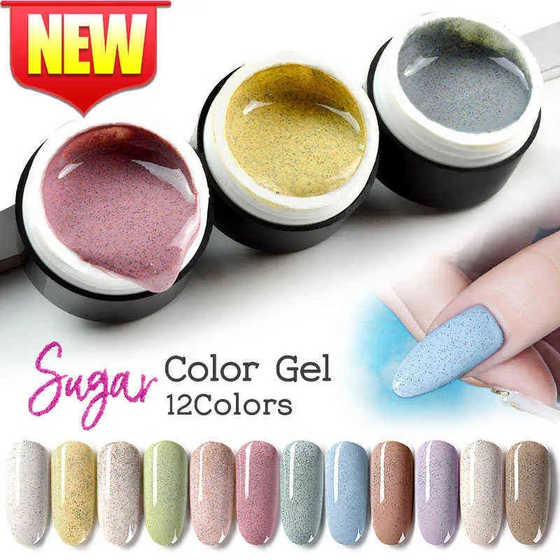 NXY Gel unghie Colore zucchero 5 ml Pittura Soak Off Vernice Uv Led Effetto glitter Disegno Bella lacca polacca 0328