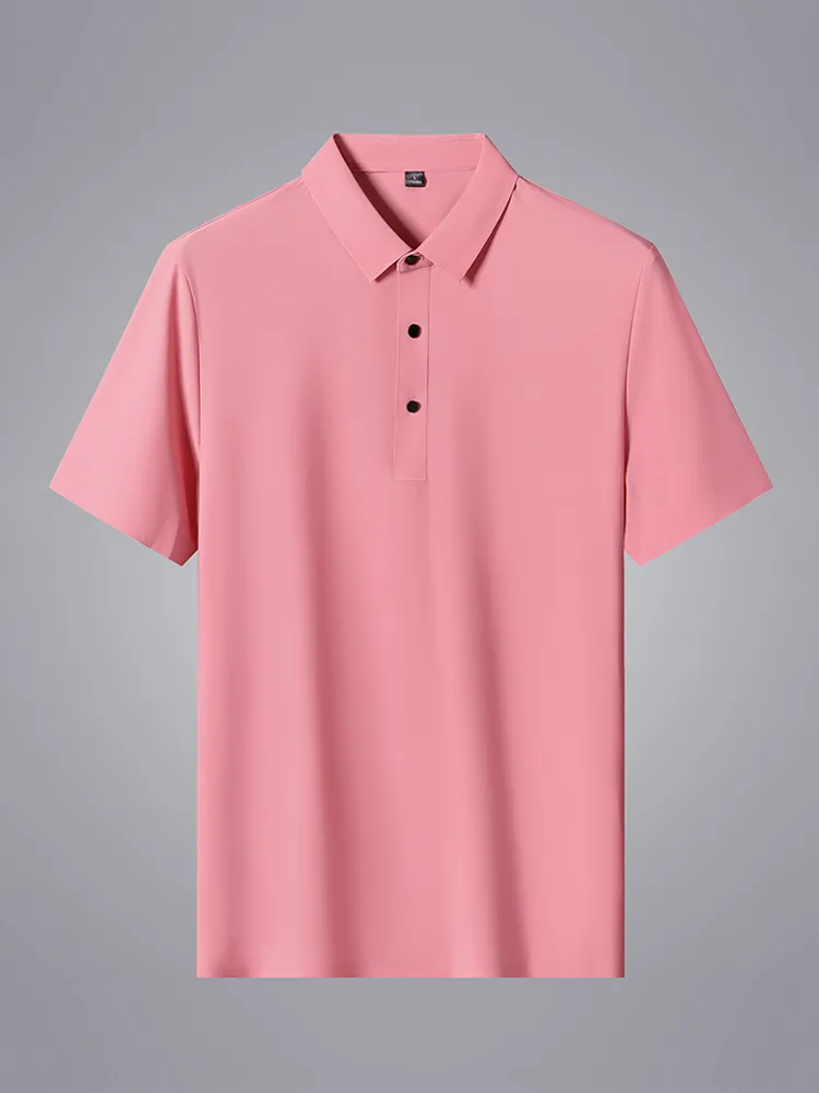 Summer Men Polo Shirts Classic Short Sleeve Tee Breathable Cooling Quick Dry Nylon Polos Men Golf Tshirt Plus Size 8XL 220613