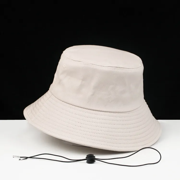 56 cm 58 cm 60 cm 62 cm 64 cm czyste bawełniane dorosłe wiadra czapki wielkie kość damski kapelusz plażowy mężczyzna plus size zwykły fisherman kapelusz 5 kolorów 220531245969