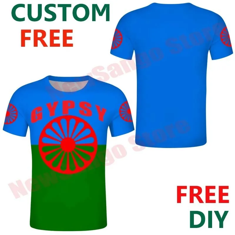 Çingene Etnik Grup T Shirt Sport En İyi Diy Çingeneleri Bohemia T Shirts Gipsy Gururlu İnsanlar İsim Numarası Po Top 220607