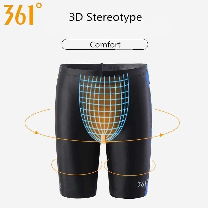 361 Costumi da bagno resistenti al cloro uomo Costume da bagno lungo Costume da bagno uomo professionale Pantaloncini da bagno attillati da uomo Costume da bagno ragazzi 220505