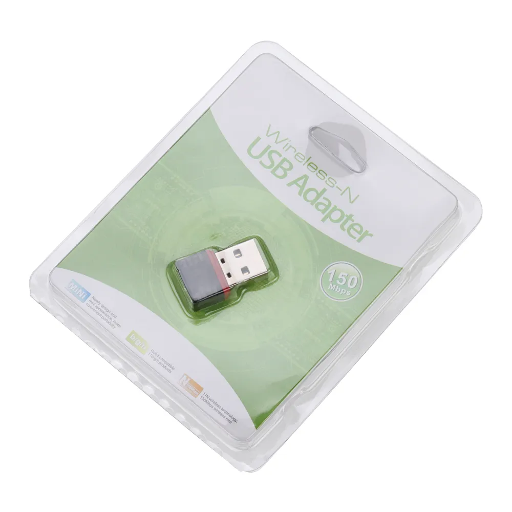 Mini adaptador USB Wi-Fi 150 Mbps Receptor sem fio USB Dongle Placa de rede Wi-Fi externo para PC Desktop Laptop