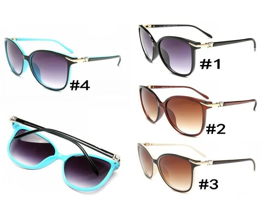 Lyxkvalitetsdesigner Solglasögon av högsta kvalitet Classic PC Frame Beach Sun Glasögon för män Kvinnor 4 Färger Valfritt Hela nummer 4061229R