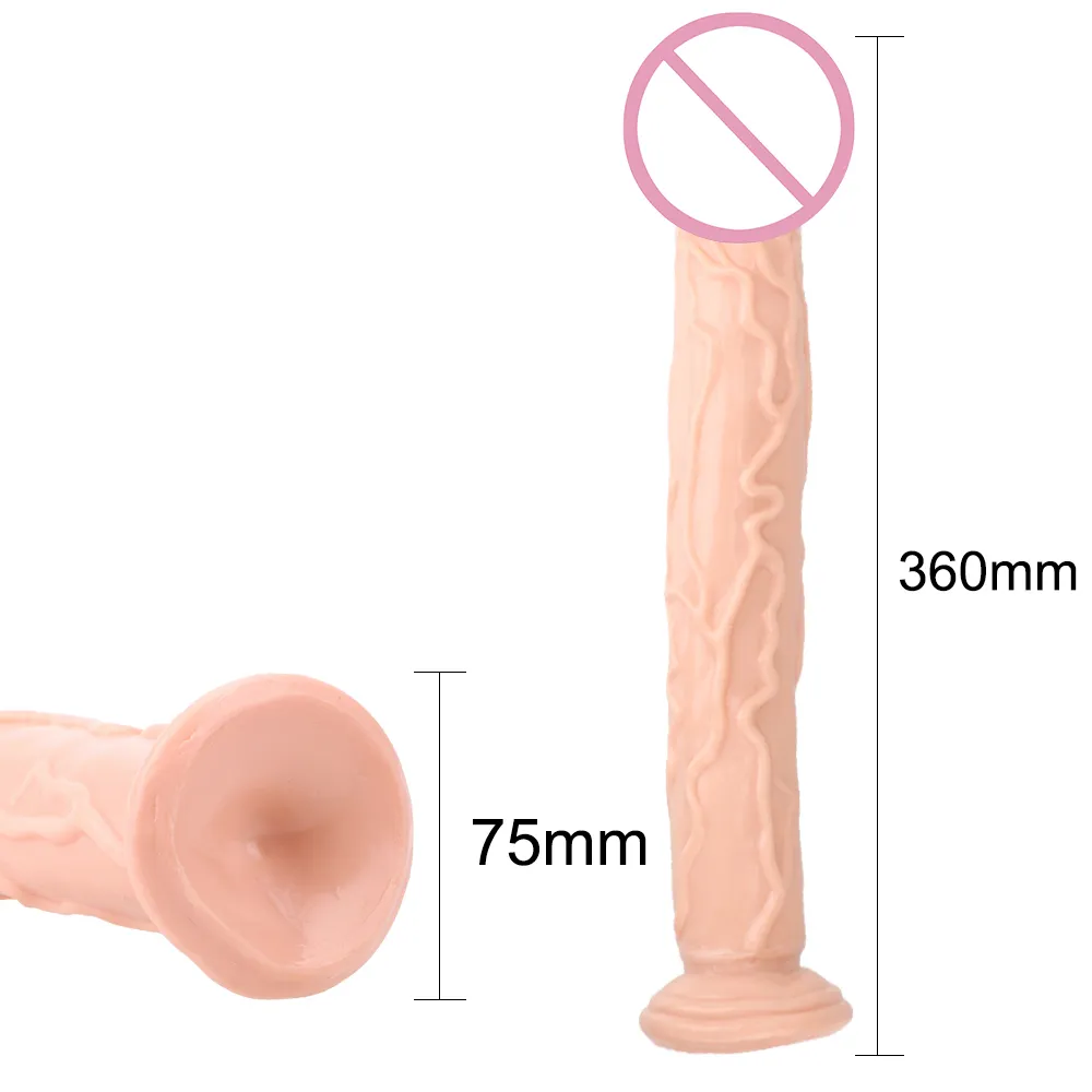 Olo pénis à grande taille grande taille réaliste anal gode en silicone aspiration tasse cristal jelly toys sexy pour femme adultes 18 hommes sexyyshop