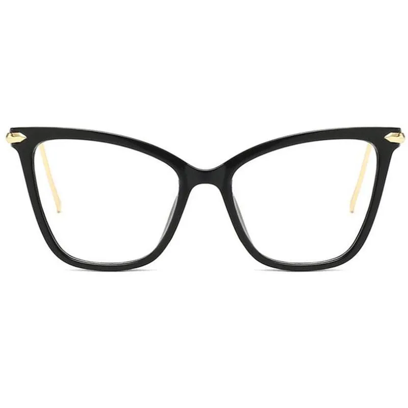 선글라스 패션 고양이 안과 여자 독서 안경 처방 렌즈 대형 여성 투명한 노인 독자 안경 2452