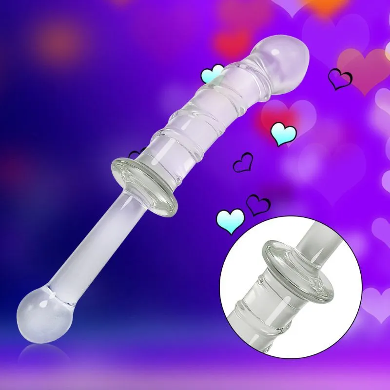 K5DF Bullet Vibromasseur Gode En Verre Pénis Artificiel Perles De Cristal Butt Plug Produits Sexy