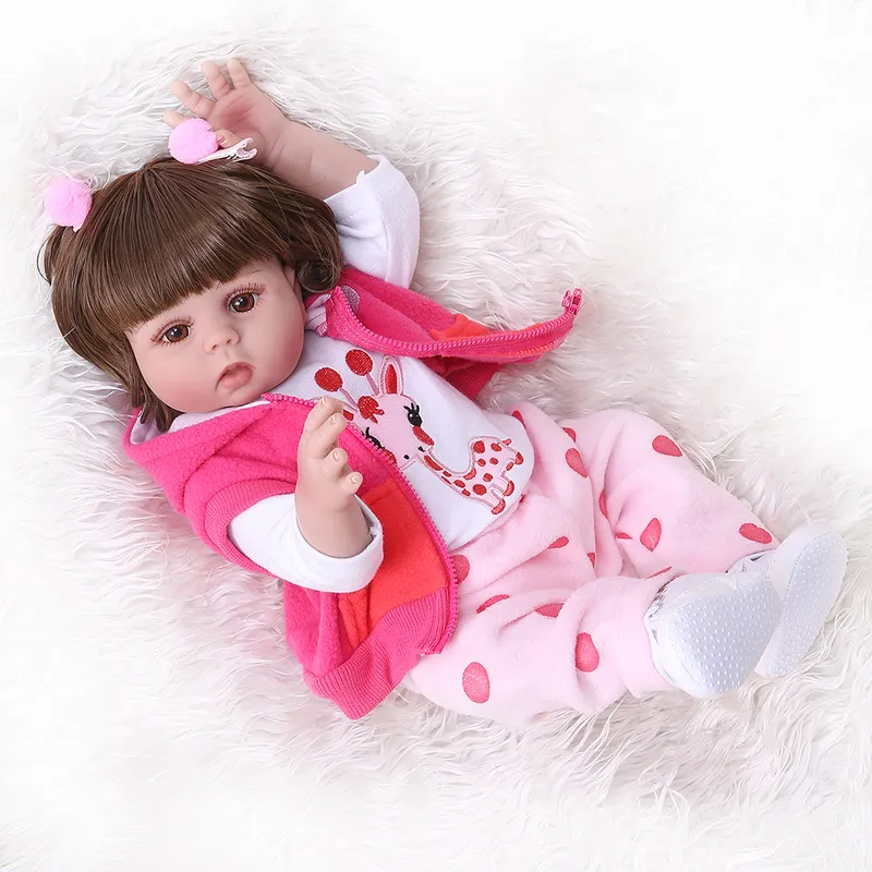 De Moscou NPK 48cm Bebe Doll Reborn Costa de menina de corpo inteiro Vinil Baby Bath Toy Anatomicamente correto 220504