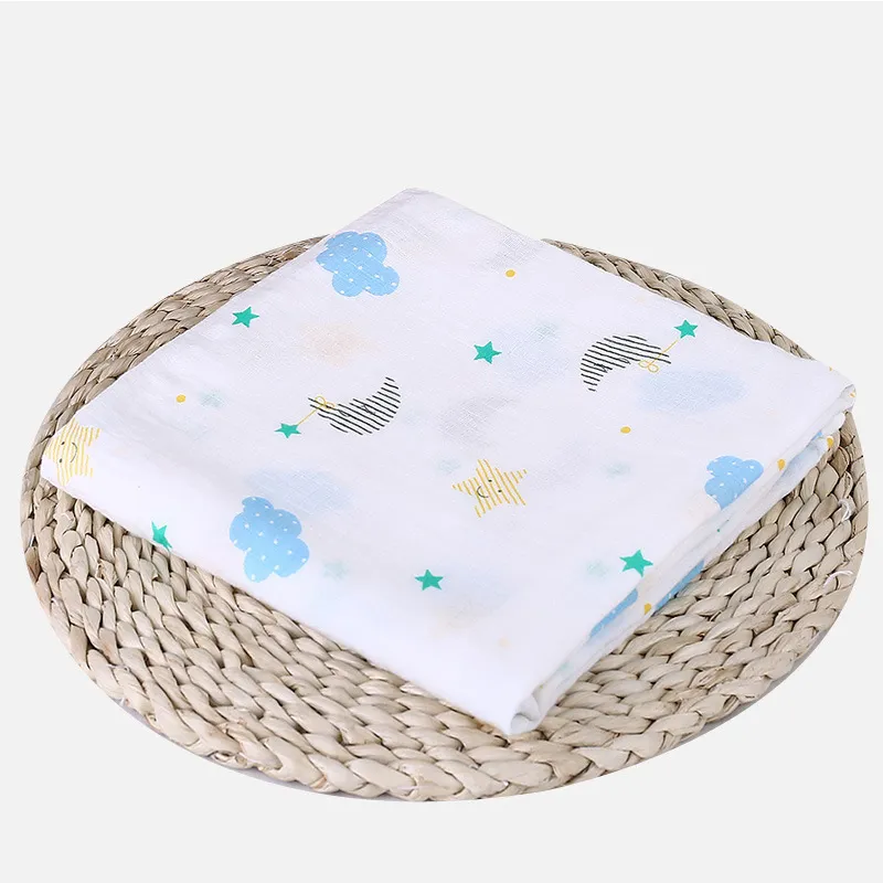 Muslin 100% Cotton born Swaddles Soft Baby Boy Girls Blankets Bath Gauze Infant Wrap Sleepsack Stroller Cover Play Mat 220816
