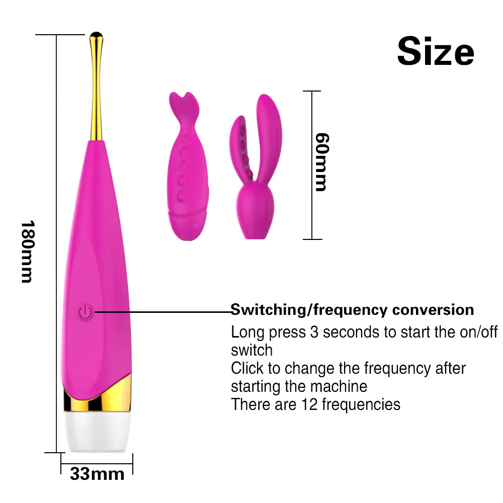 12 Frequency G Spot Clitoris Stimulator Adult sexy Toys For Woman Silicone Waterproof Female Vagina Massager Product
