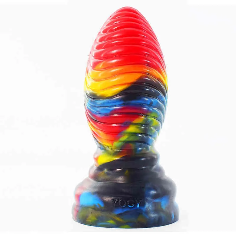 Nxy dildo's yocy anti real bowling penis siliconen zachte mannelijke achtertuin anale plug vrouwelijke zuigpartstocht masturbatie massage stick 0316