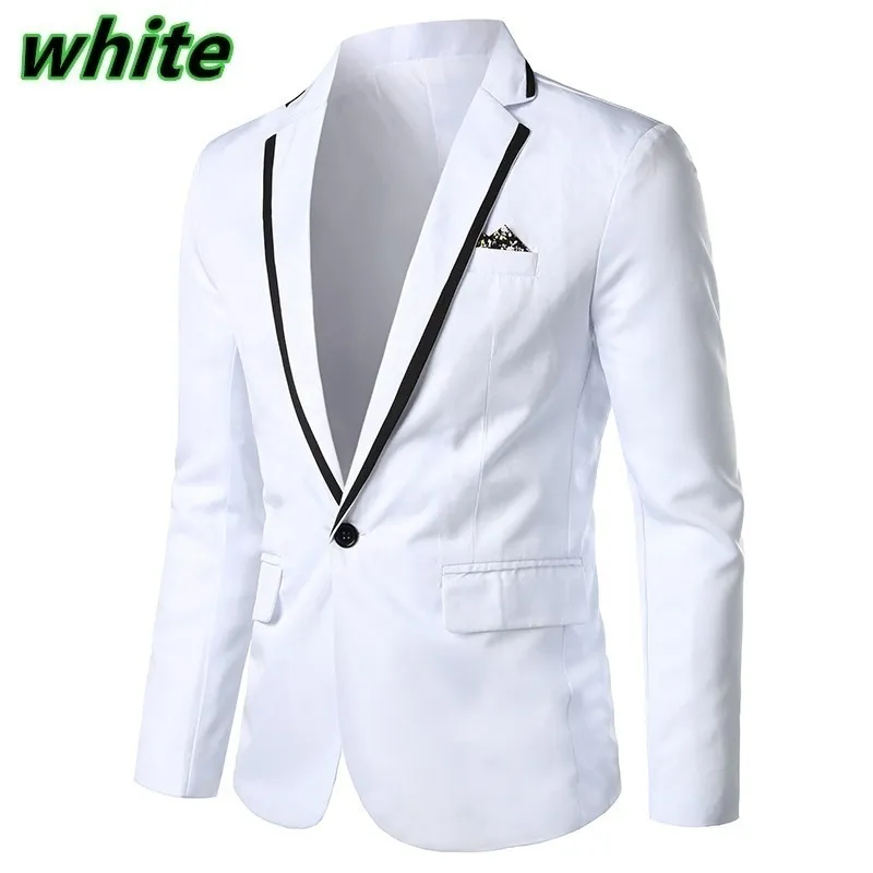 Blazer Masculino Homme Slim Fit pour Homme Solidon Solid Blazer Solid Blazer Business Wedding Party Outwear Costume Tops 220409