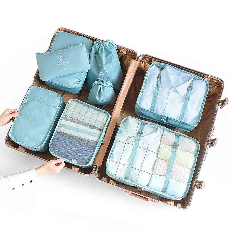 Travel Storage Bags Home Zipper Digital Data Cable Organizer For Clothing Shoe Luggage Packing Cube Suitcase Tidy Pouch J220708
