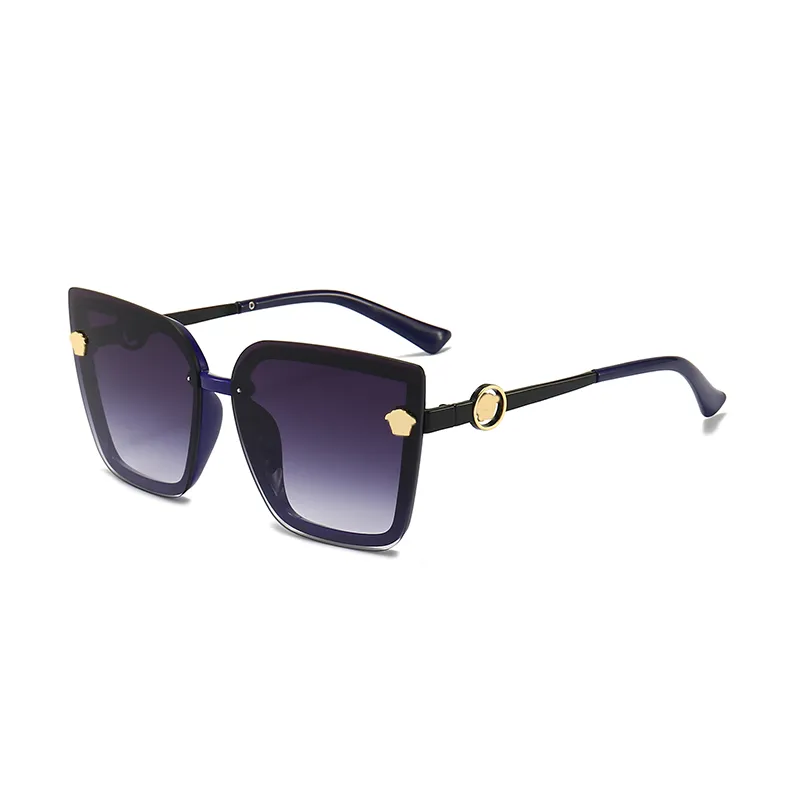 Moda Gözlük Tasarımcı Güneş Gözlüğü Erkekler Son Güneş Gözlükleri Erkek Stil UV400 Gölge Kare Çerçeve Metal Paketi Sürüş Gözlükleri 61250T