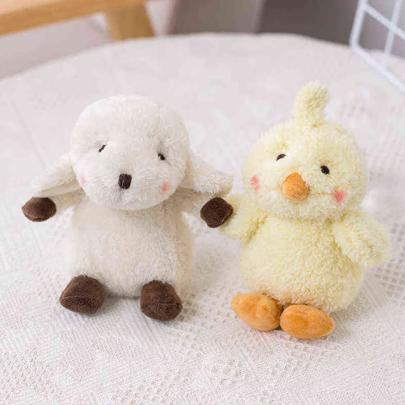 CM Soft Baby Sussen Cuddle Cartoon Dog Rabbit Bear Sheep Duck Cuddles Doll Barnleksaker Födelsedagspresent till barn J220704