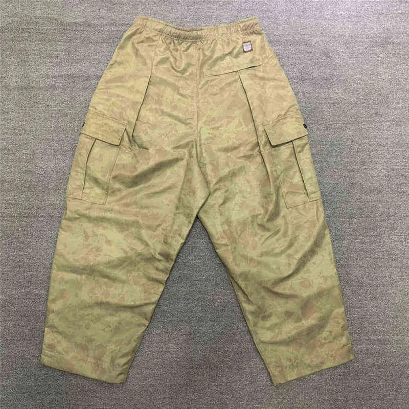 Kapital Kountry Calças Moda Masculinas de Melhor Qualidade Exército Verde Cargo Calças Femininas Calças Elásticas com Cordão Japonês Streetwear T220803