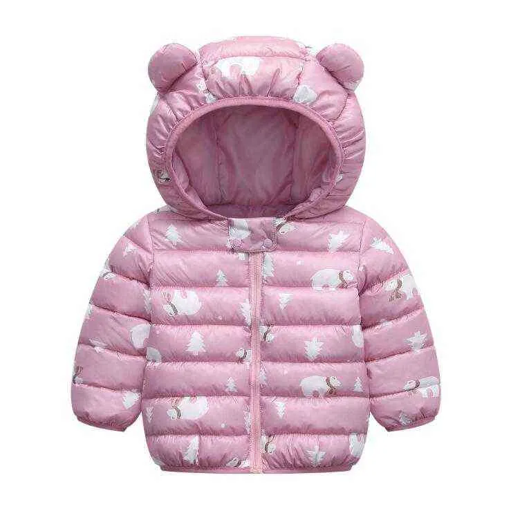 Neue Baby Jungen Mantel Herbst Winter Cartoon Bär Mantel Für Jungen 5 Farbe Warme Mit Kapuze Oberbekleidung Kinder Kleidung Baby Jungen mantel J220718