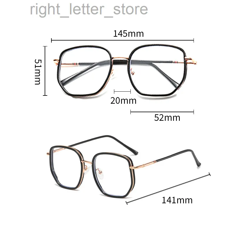 2021 Nouveau cadre clair lrrégulaire pour les femmes Vintage anti-bleu bloquant des lunettes de mode Men de mode MODE OPTICE OPTICAL EVERSES W2270F