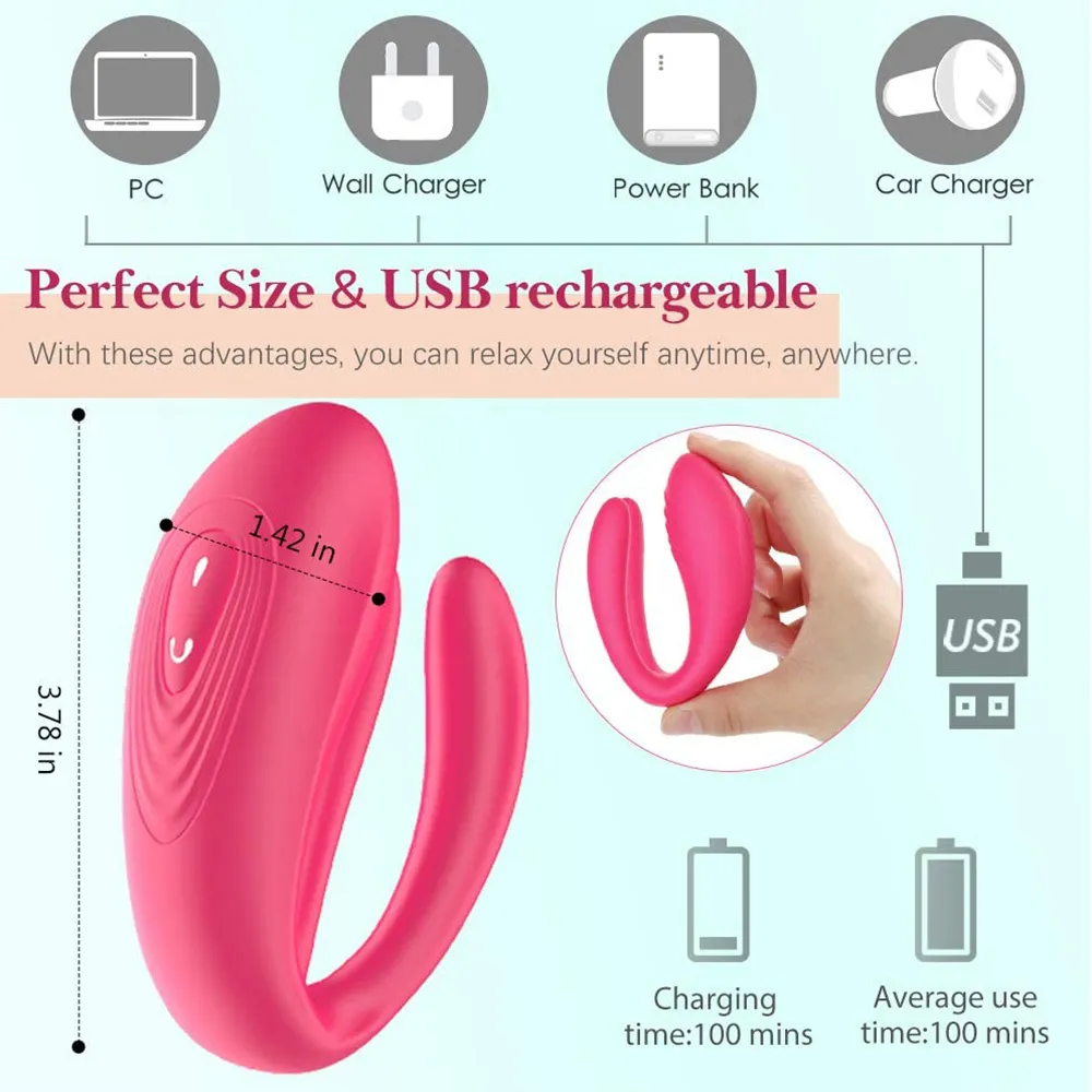 Couple Vibrator Triple Vagina Stimulator With Wireless Remote Control sexy Toy for Women Penis Clitoris Massage Female Climax