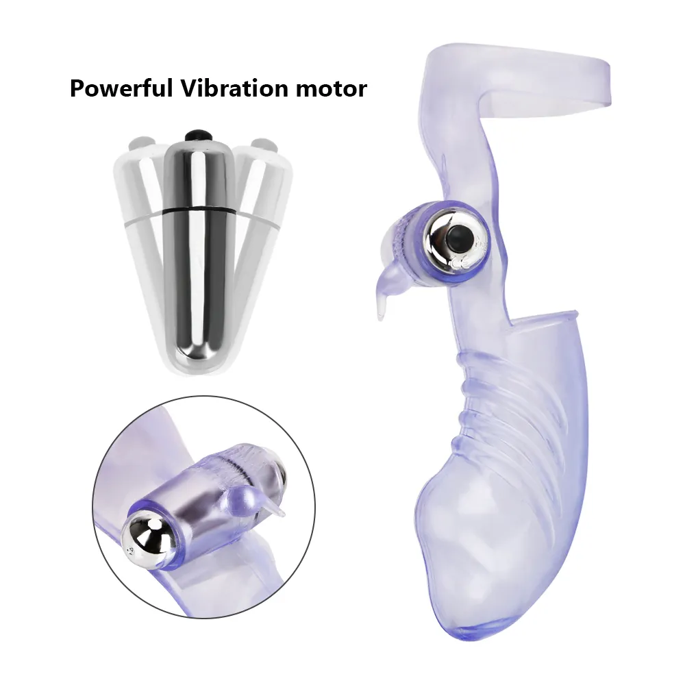 Kvinna Masturbator Artifact Glove Vibrator G-Spot Stimulation Masturbation Orgasm Massage Klitoris Sexiga leksaker