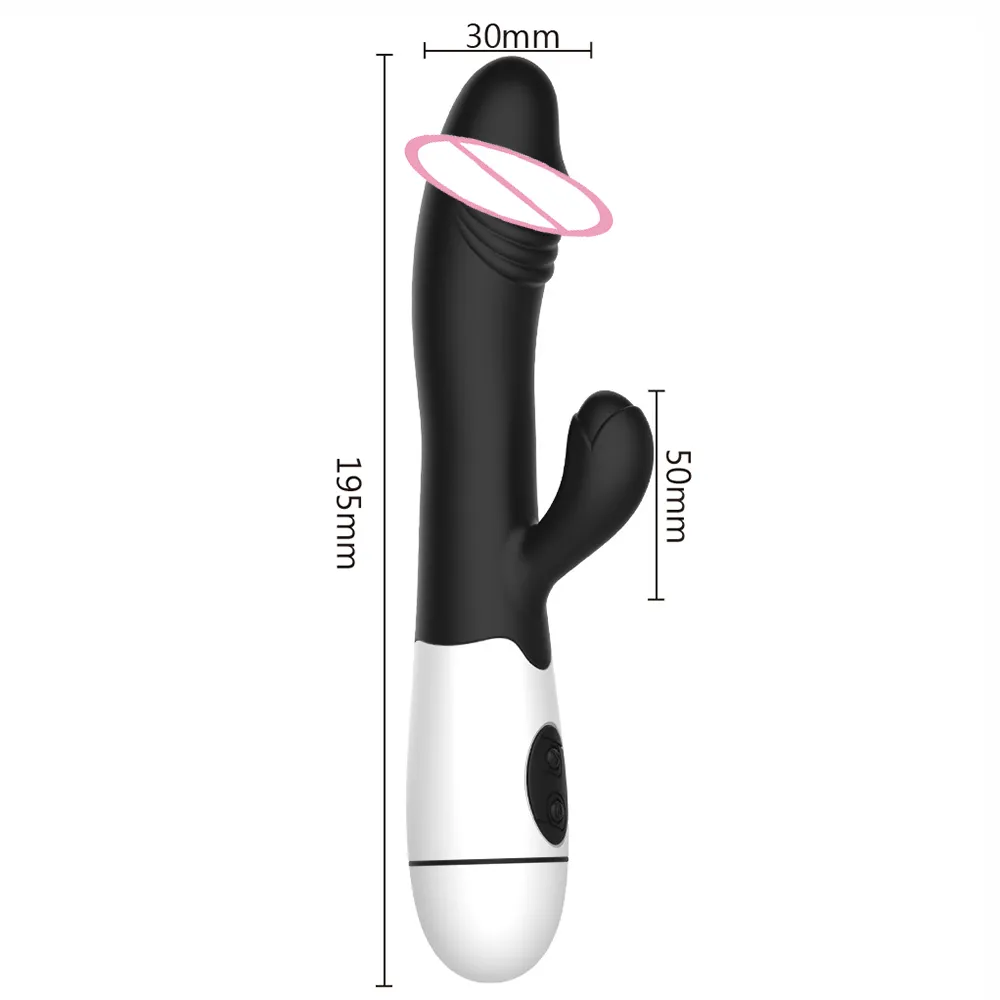 Ikoky Dildo Rabbit Vibrator Clitoris Clitoris Animulator Sexy Toys for Woman Dual Vibration Products G Spot Massager