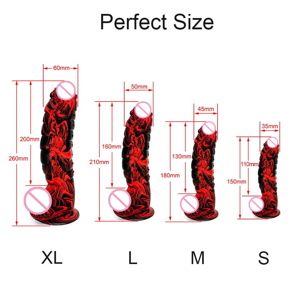 XXL Multicolore Dildo Dinosaur Scale Pene Con Ventosa Anale Femmina Adulto Giocattoli sexy Vero Cazzo Enorme Donne Strapon Masturbazione