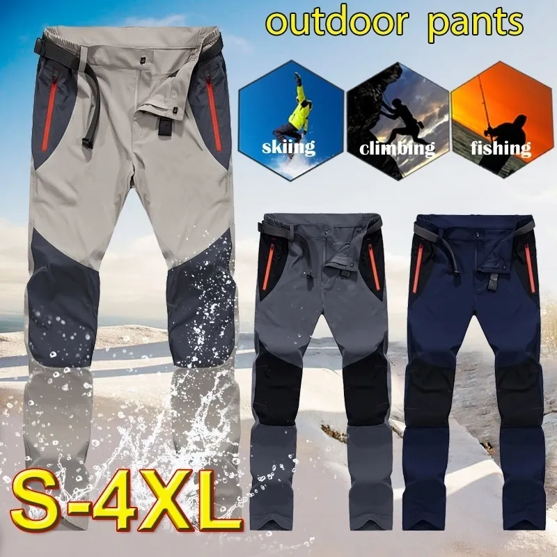 Tactical Waterproof Pants Men Cargo Spring Summer Quick Dry Trousers Mens Outdoor Sports Trekking Camping Fishing 4XL 220815