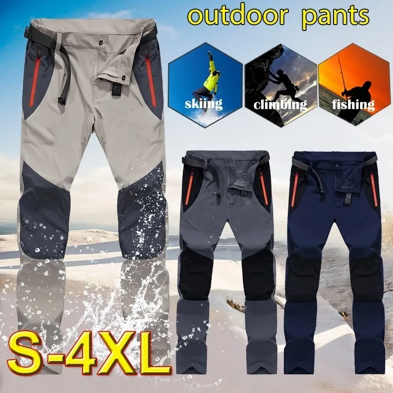 Tactische waterdichte broek mannen vracht lente zomer snel droge broek heren buiten sporttrekking camping vissen 4xl 220815