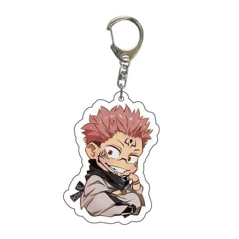 / Anime Jujutsu Kaisen Acrylique Porte-clés Mignon Gojo Satoru Yuji Itadori Fushiguro Megumi Pendentif Porte-clés En Gros AA220318