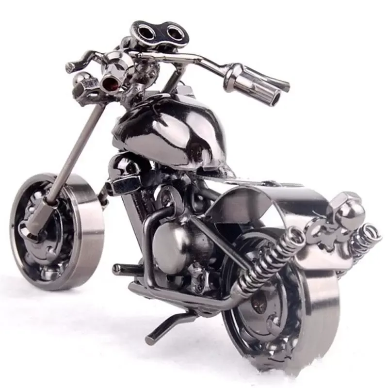 Motocicleta Shape Ornament MEDE METAL FERRO DE FERRO DE FERRO PARA A HOME sala de estar decoração suprimentos para crianças Presente C0411