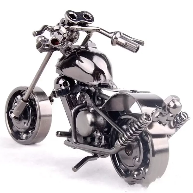 Motorfiets Shaepe Ornament Hand Medine Metalen Iron Art Craft voor Home Woonkamer Decoratie Benodigdheden Kids Gift C0411