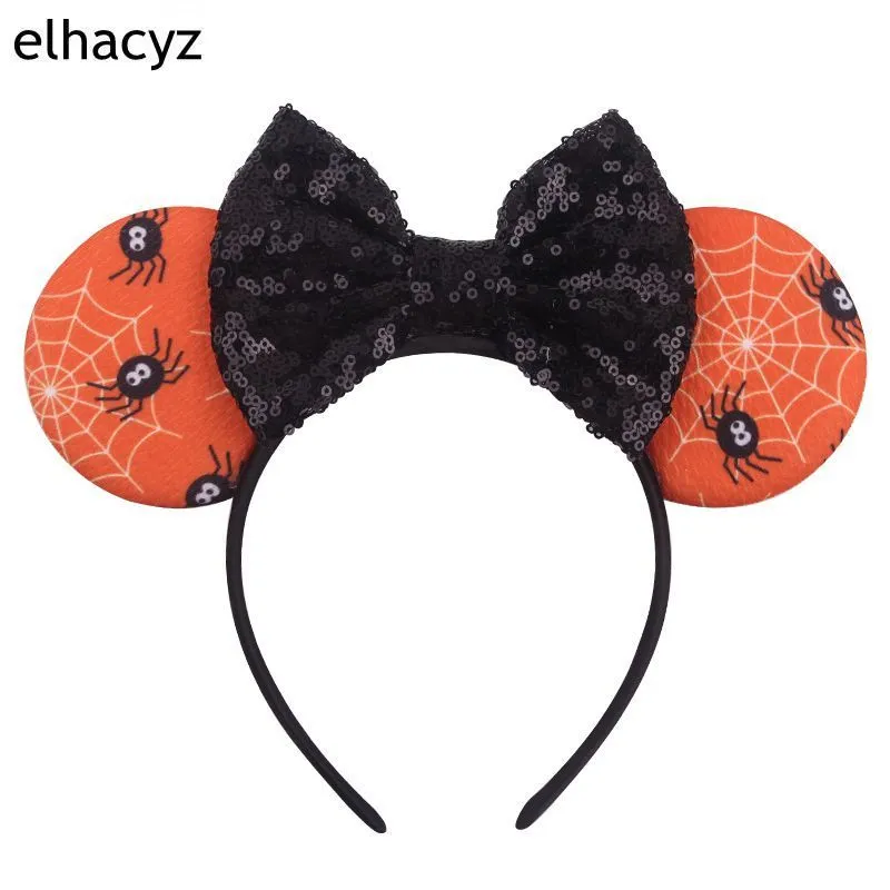 Wholesale Halloween 5'' Mouse Ears Headband Kids Festival Party Cosplay Pumpkin De 220822