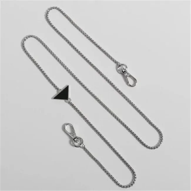 Triangle de mode chaîne à maillons en métal collier écouteur lanière chaînes anti-perte pour lunettes de soleil porte-sangle lunettes antidérapantes Accessori2215