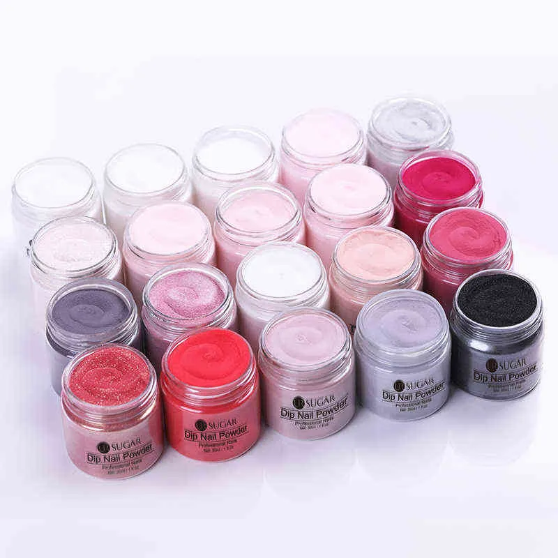 NXY Nail Gel Effen Dipping Powder White Clear Acrylic Dust Chrome Pigment voor S Art 0328