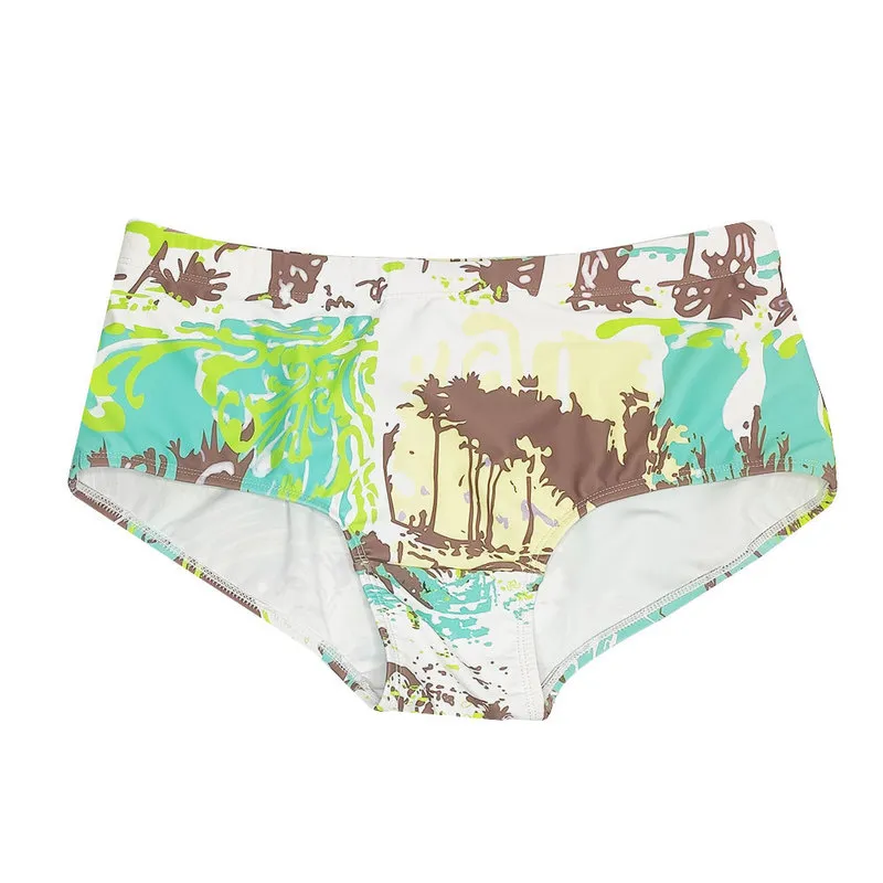 Homens Swimwear Tradicional Corte Maiôs Palm Beach Swim Boxer Briefs Bikini Board Shorts Trunks Maiô Calcinhas Surf Sports 220509