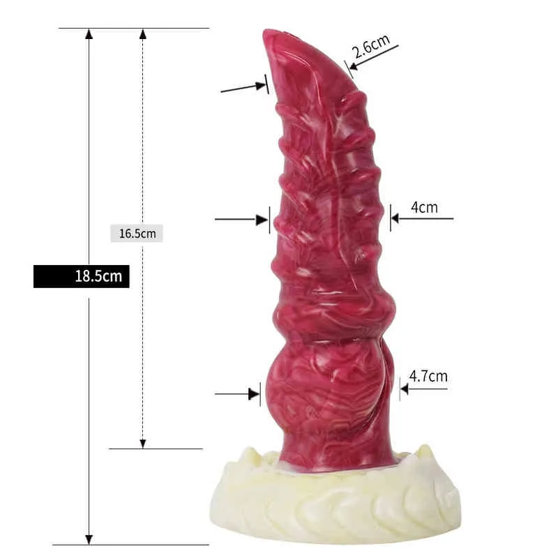 NXY Dildos Liquid Silicone Sucker para homens e mulheres Penis Soft Anal Plug Artificial Adult Sex Products Massagem 0317