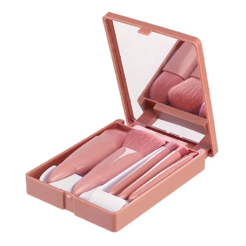 Mini Makeup Cosmetic Brushs Set Sets Suprontucent Box Mircor Face Found Pourcher Runte Protable Hard