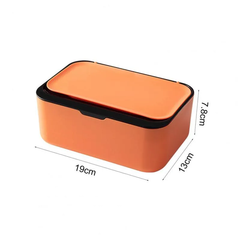 50 Flip Top Wet Dry Tissue Box Dammtät PP Baby Wipes Dispenser servetthållare Heminredning Plastpapper BO 220523