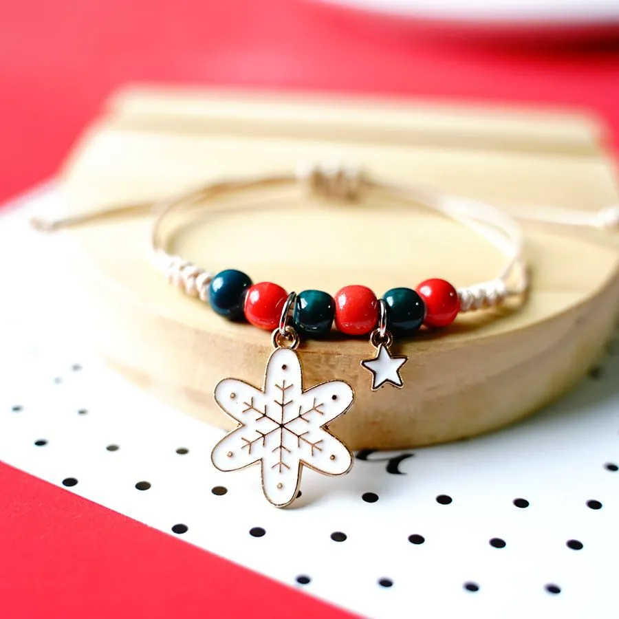 Рождественский браслет женщина европейский и американский популярный браслет для пары Санта-Клаус.