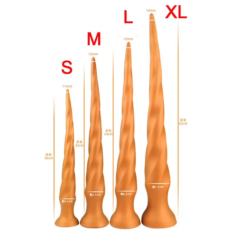 62 cm Super lange anale speelgoed grote dildo butt plug prostate massage anus dilator grote anale plug volwassen erotische seksspeeltjes voor mannen vrouw 220413