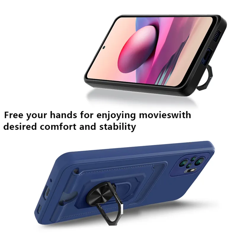 Custodie telefoni con borsa carte magnetiche Xiaomi Redmi Note 11 10 9 Pro 9a 9t 10s Mi 11t Pro Pocp M3 X3 Cover morbida cintura a tracolla