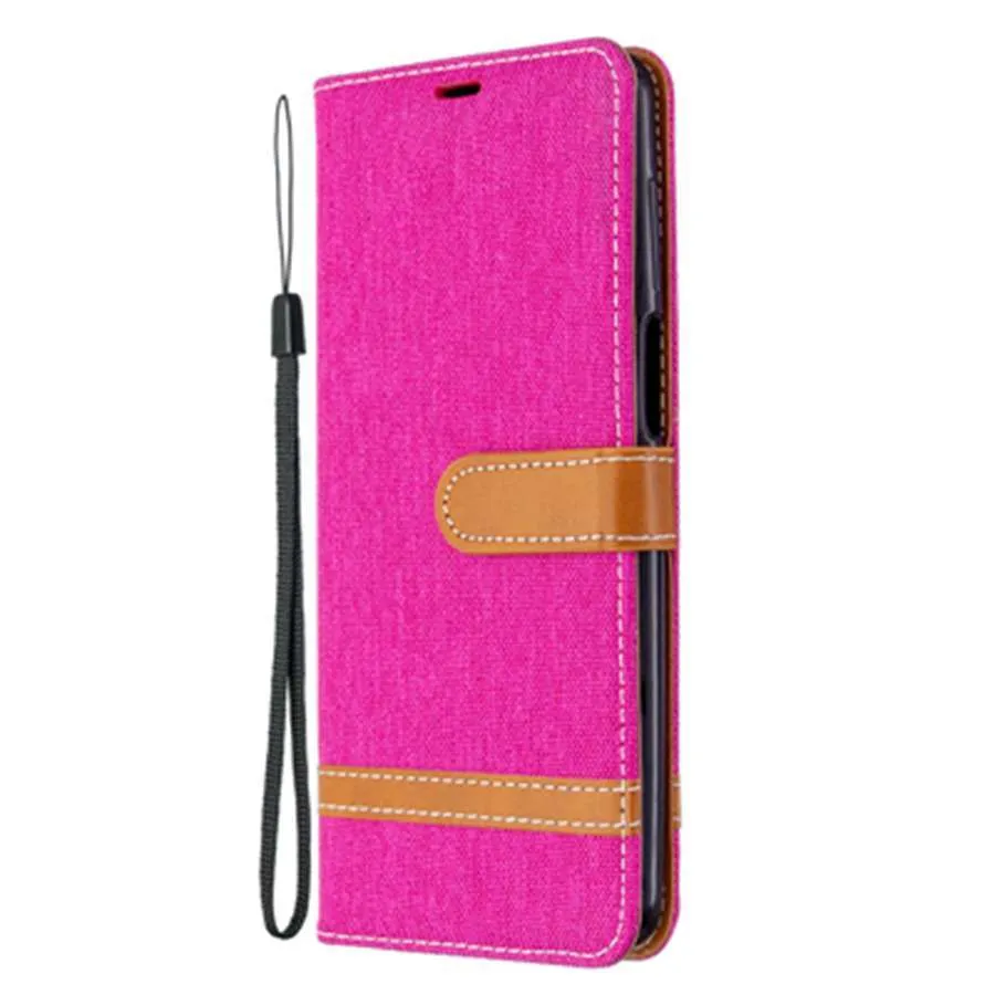 Magnetic Denim Cover Cases For Xiaomi Redmi Note 7 6 5 8 9 9s 10 Pro Flip Wallet Case Leather Card Holder 6A 7A 8A 9 Pro