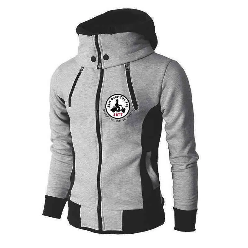 2022new Men039s Autumn and Winter Jott Sweatshirts Warm Windproof Man Jacket Double Zipper Fashion Hooded Sport Clothing S4xl3007115