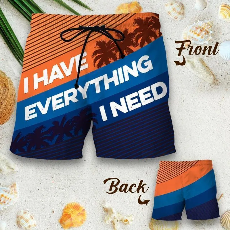 Couple Matching Shorts Everything Fashion 3D Printed Casual Shorts Men Women for Couple Outfit Beach Shorts W220617