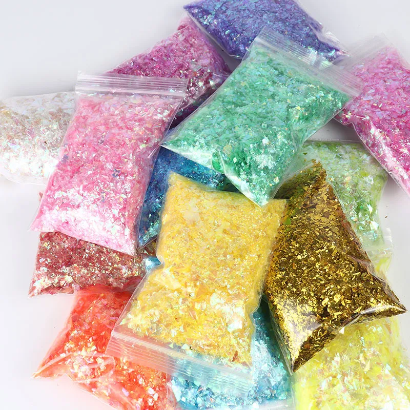 500 g holografische gemengde schaalpapier dikke nagel glitter pailletten sprankelende vlokken plakjes manicure body oog gezicht glitter 220525