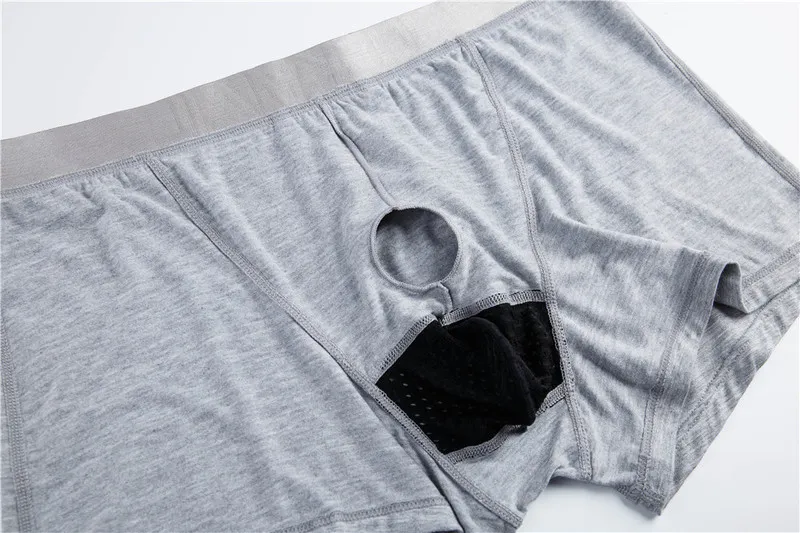 JOCKMAIL Fashion Men's Bullets Separated Underwear Scrotum Sac Bag Sexy Boxer Modal U Convex Separation For Men 220420