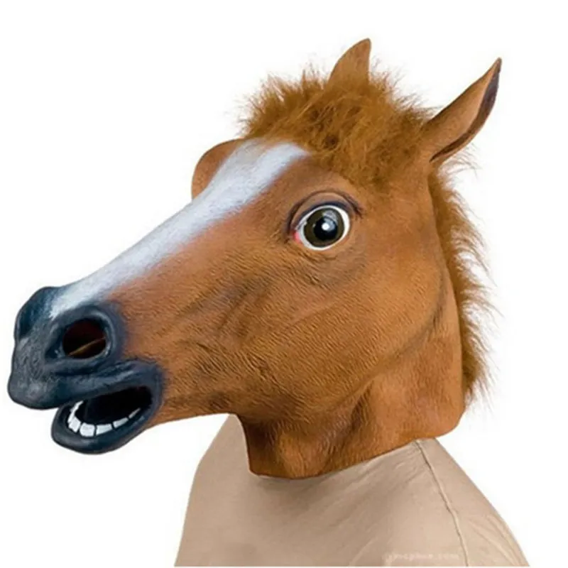 Maschere di Halloween Lattice Testa di cavallo Cosplay Set di costumi animali Scherzo teatrale Pazzo Puntelli feste Set di teste Maschera cavalli Maschere cani 22324y