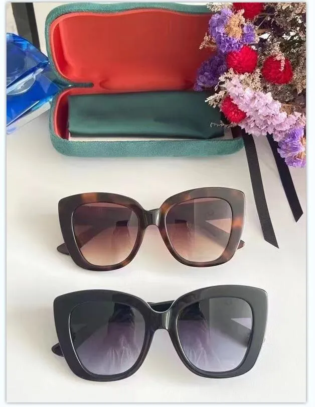 Óculos de sol feminino para mulheres homens óculos de sol 0327 0328 estilo de moda protege os olhos lente uv400 qualidade superior com case298q
