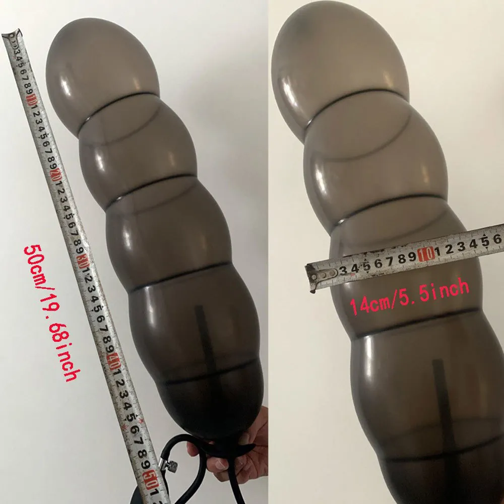 Enorm uppblåsbar anal plug vagina anus expansion sexiga leksaker för män kvinnor rumpa prostata massage inbyggd separat pump