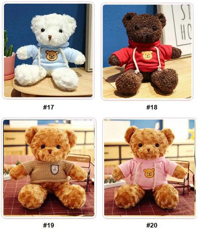 30CM New Teddy Bear Doll Plush Toys Soft Christmas Stuffed Animals Toys Children