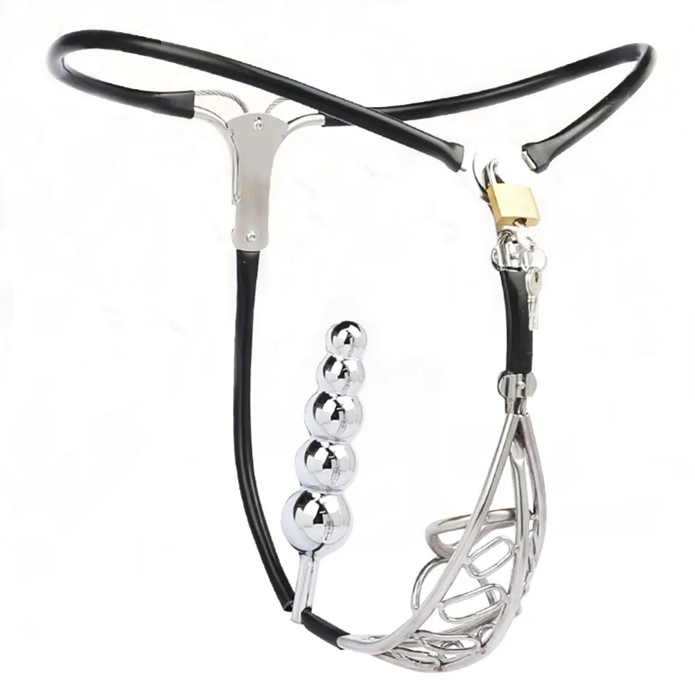 Entièrement réglable ceinture de chasteté masculine sous-vêtements en métal dispositif en acier inoxydable BDSM Bondage retenue jouets sexy pour femme